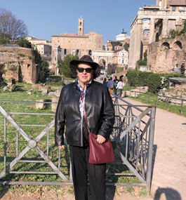 RETRACING TIME: Koloski-Ostrow in the Roman  Forum in 2019.