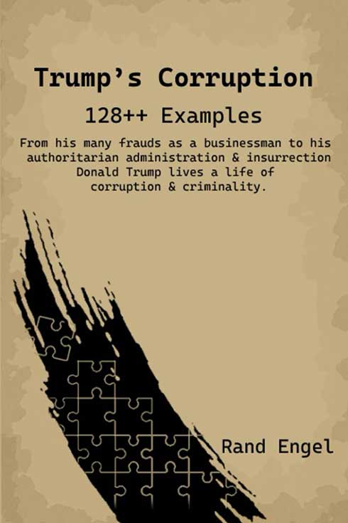 Book cover of "Trump's Corruption: 128++ Examples"
