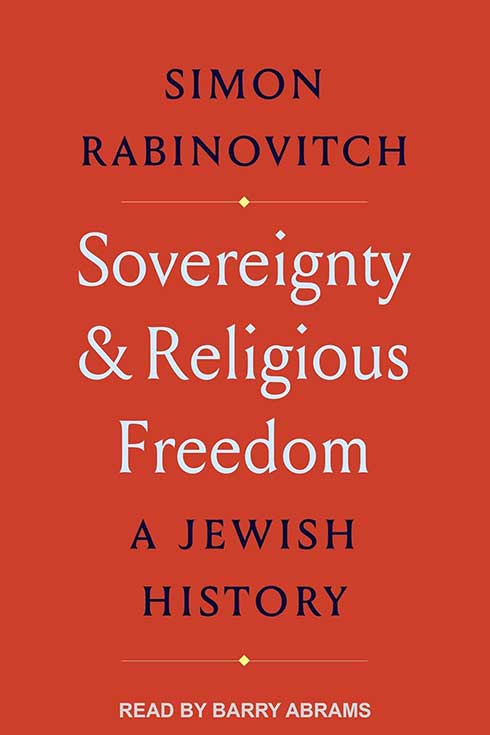 Book cover of "Sovereignty and Religious Freedom: A Jewish History"