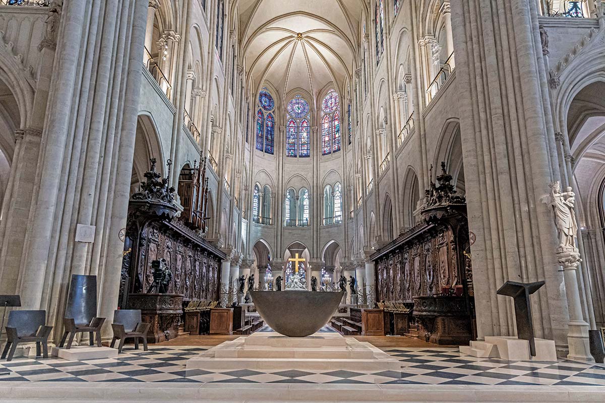 Interior of Notre-Dame Cathedral