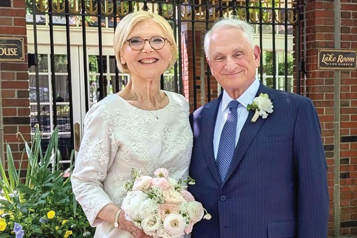 Richard G. Liskov ’71 and Deborah Hasin on their wedding day.