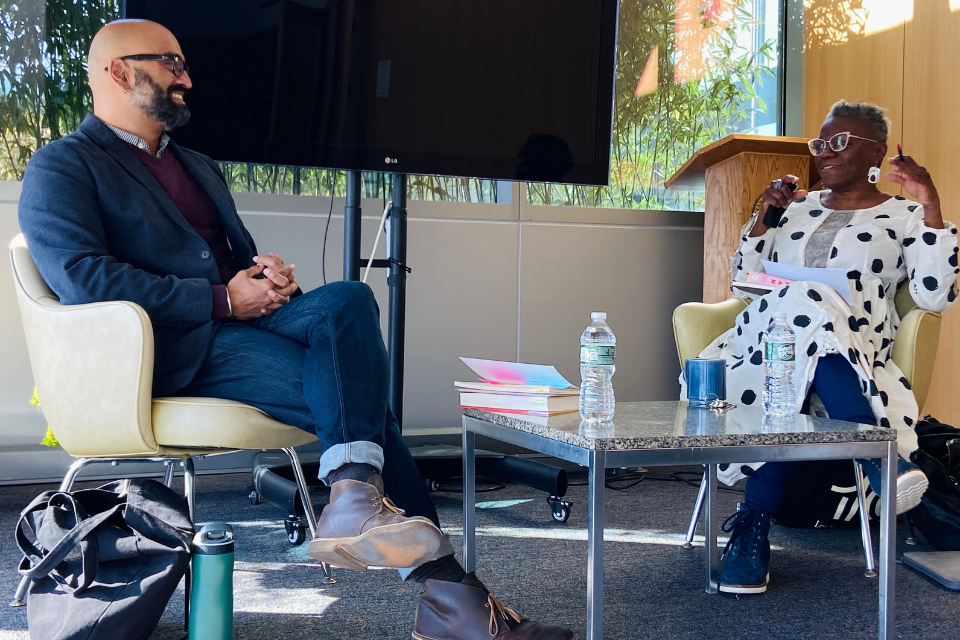 Poet Rajiv Mohabir in conversation with Faith Smith at the Mandel Center for the Humanities, March 14 2022
