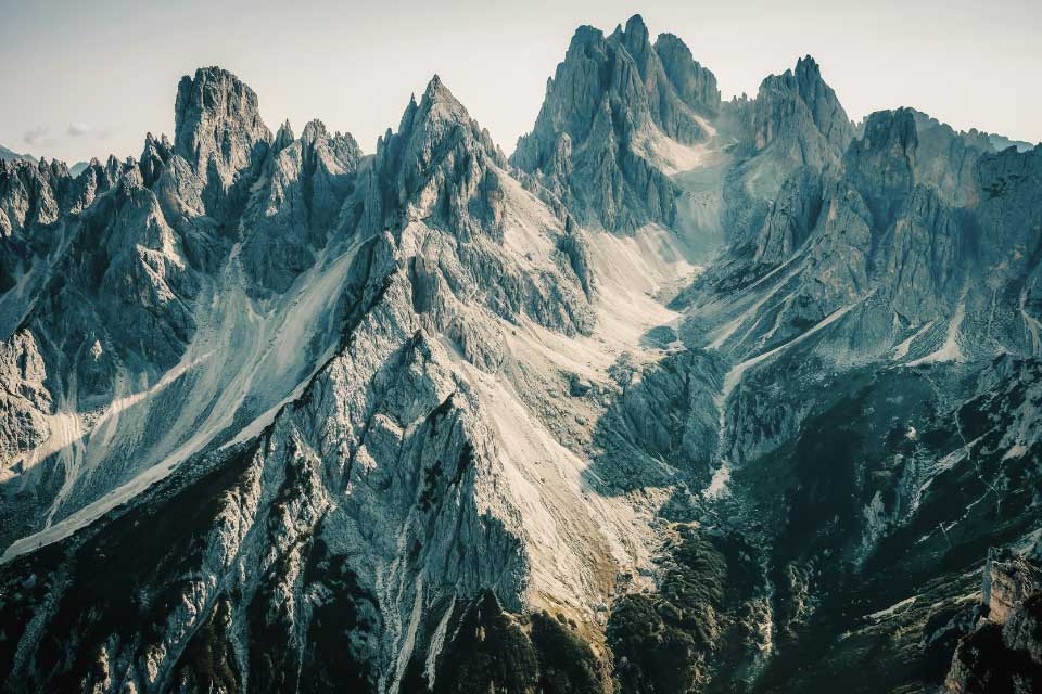 A mountain range