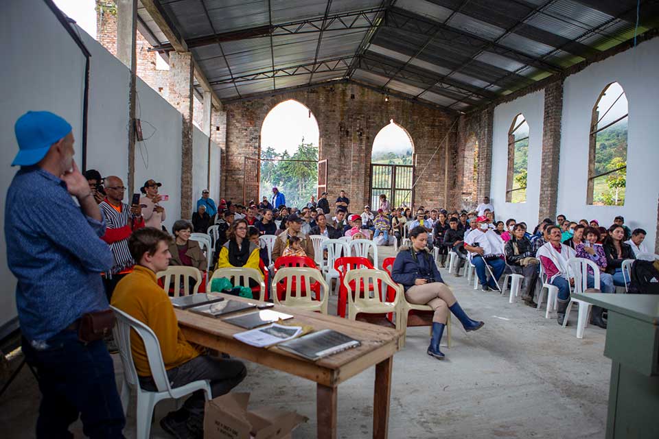 Photo of people attending a lecture event