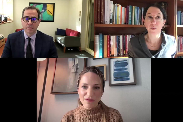 Ziva Hassenfeld posing with Hadar Fisher