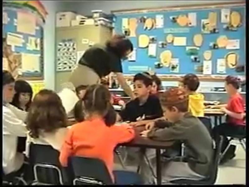 Kids sitting in a classroom