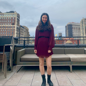 photo of Leah Fernandez, a research assistant in the Memory and Cognition lab