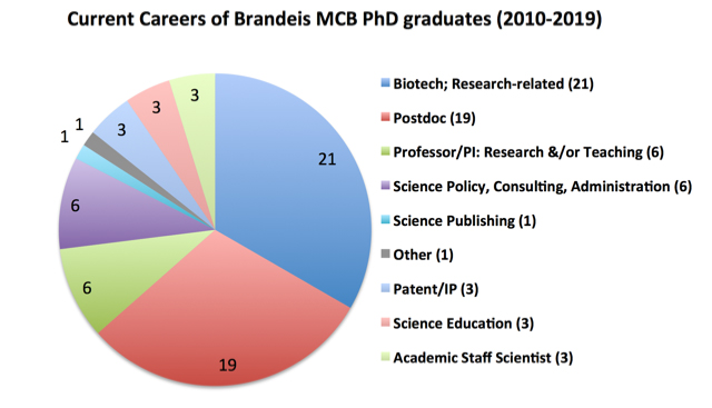 Career tracks for PhD alumni 2010-2019