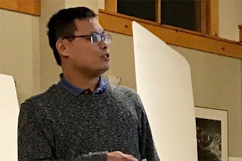 Kun-Ta Wu gives 5-minute soundbite:  "Collective dynamics of microtubule-based 3D active fluids from single microtubules"