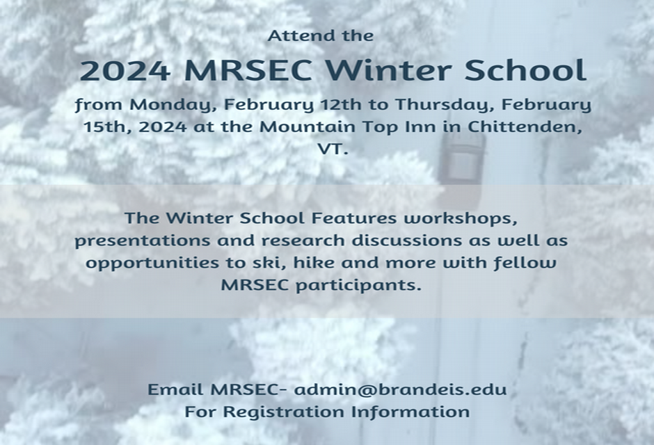 2024 Winter School Banner with info