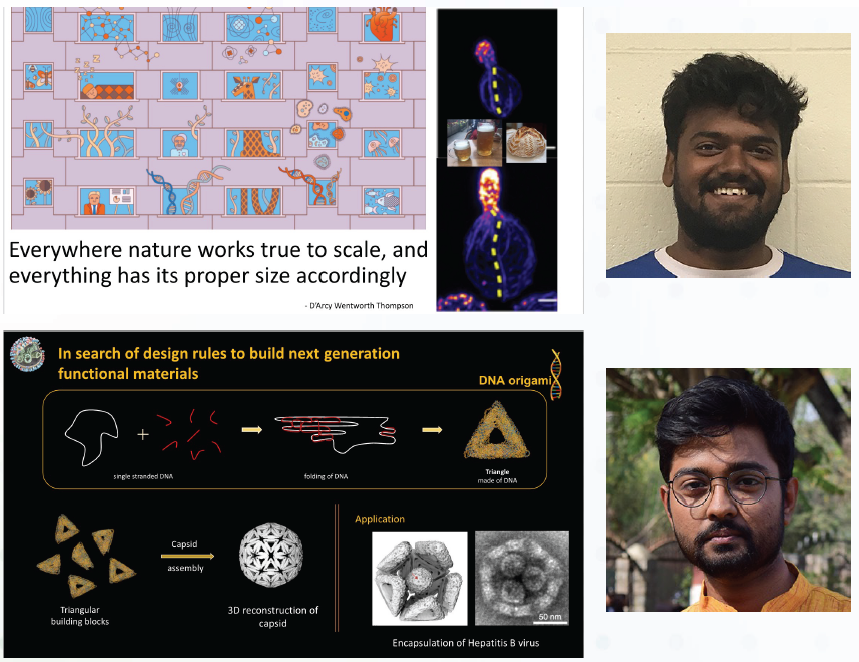 Examples of static slides made by 3MT competition participants