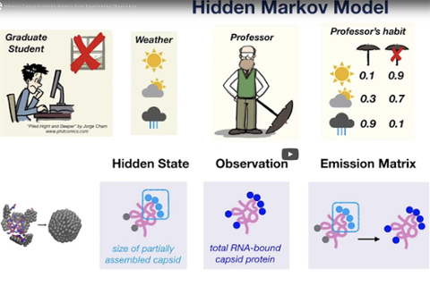 Winner of the 2018 MRSEC Video Competition, Kang Liu for “Inferring Capsid Assembly Kinetics from Experimental Observation”