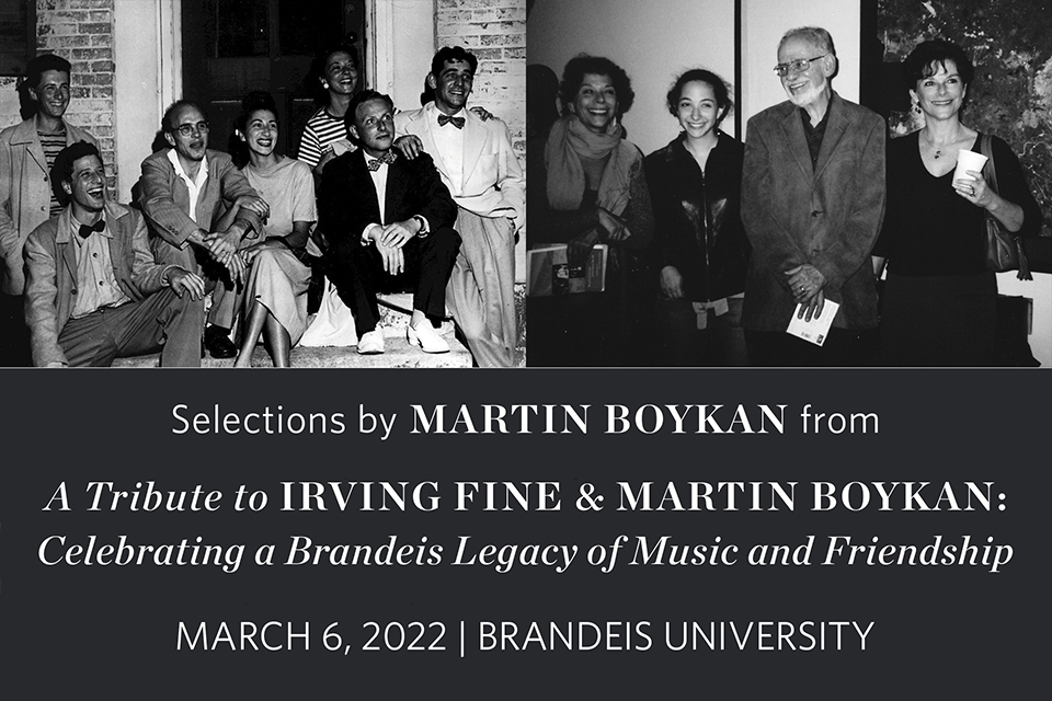 Selections by Martin Boykan from A Tribute to Irving Fine and Martin Boykan