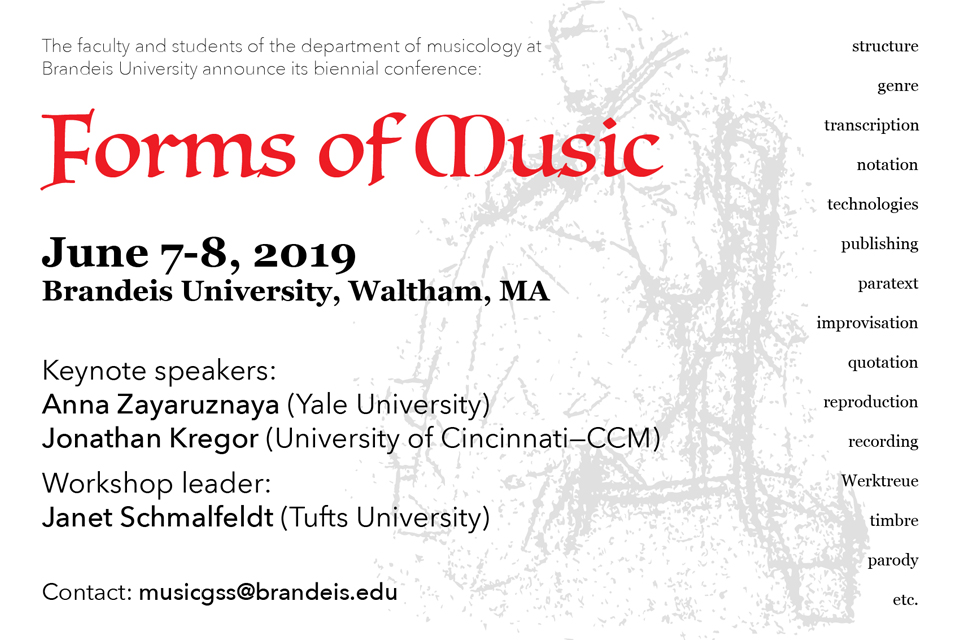 2019 Musicology Conference Postcard