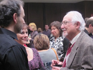 Conductor Neal Hampton with Richard Wernick