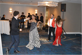 Dancers at the Brandeis Junior/Senior Formal