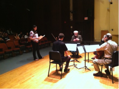 Lydian String Quartet performing minuet 