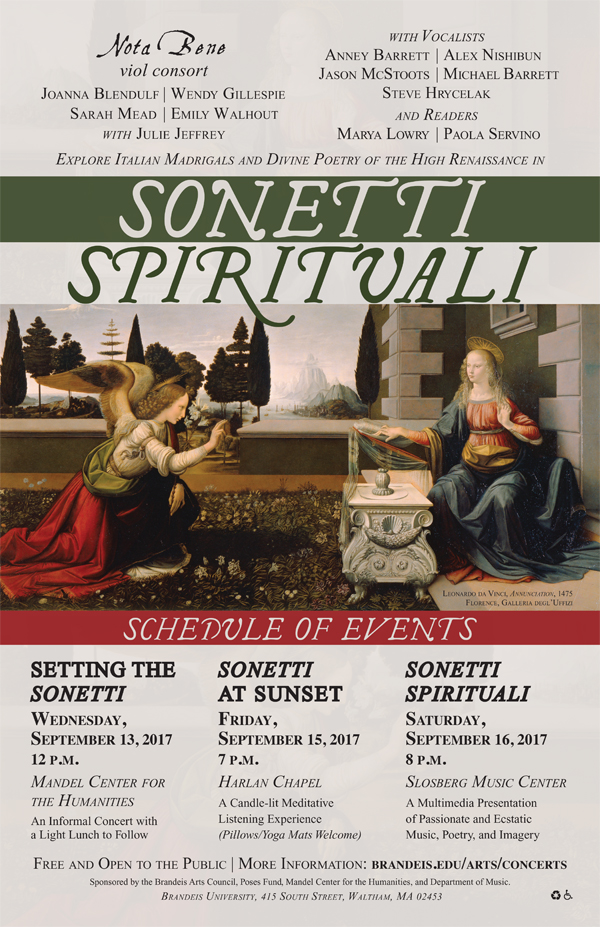 Sonetti Spirituali Poster