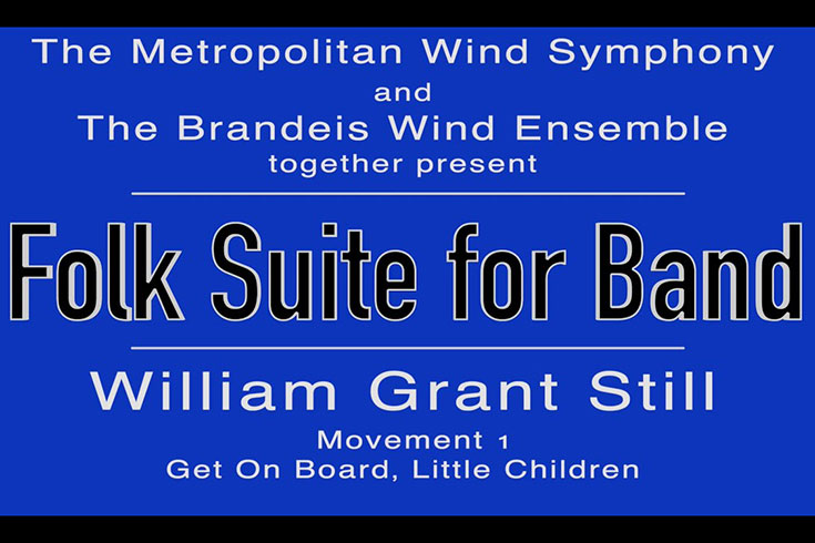 Title frame that reads "Folk Suite for Band"