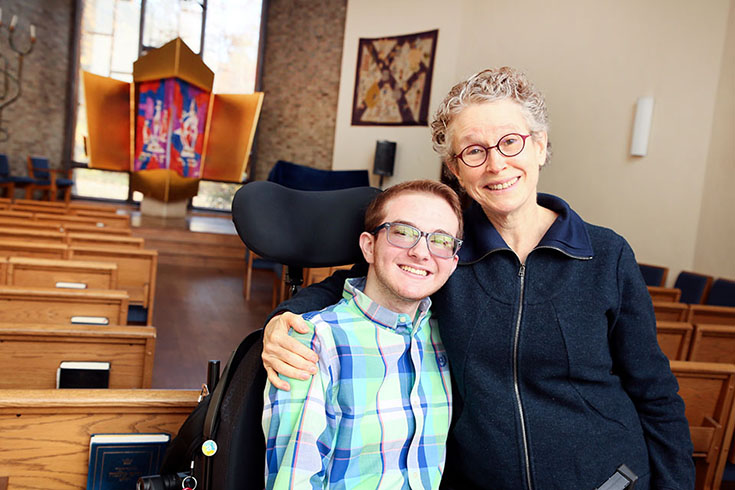 Spencer Raifman and Rabbi Susan Harris