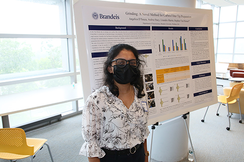 Student presenting at 2021 SciFest