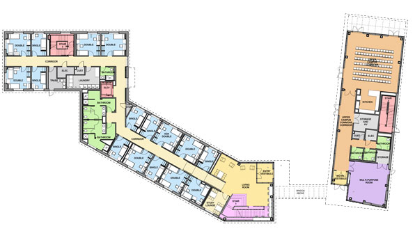 New Residence Hall Level 1 Plan
