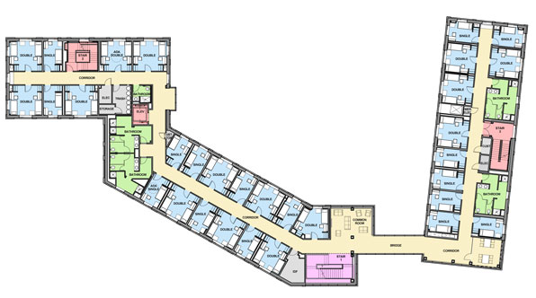 New Residence Hall Level 2 Plan