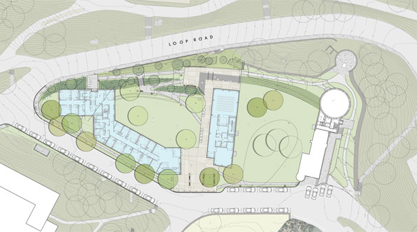 New Residence Hall Landscaping Plan