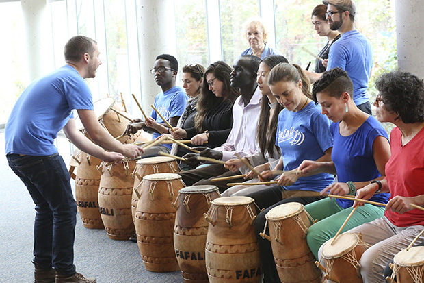 fafali drummers performing