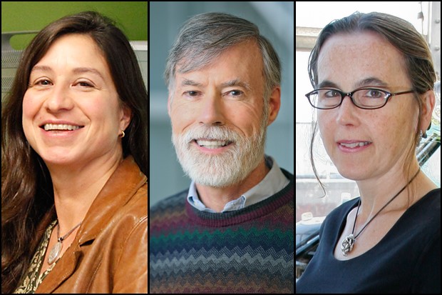 AAAS fellows Gina Turrigiano, Edward Hackett and Leslie Griffith