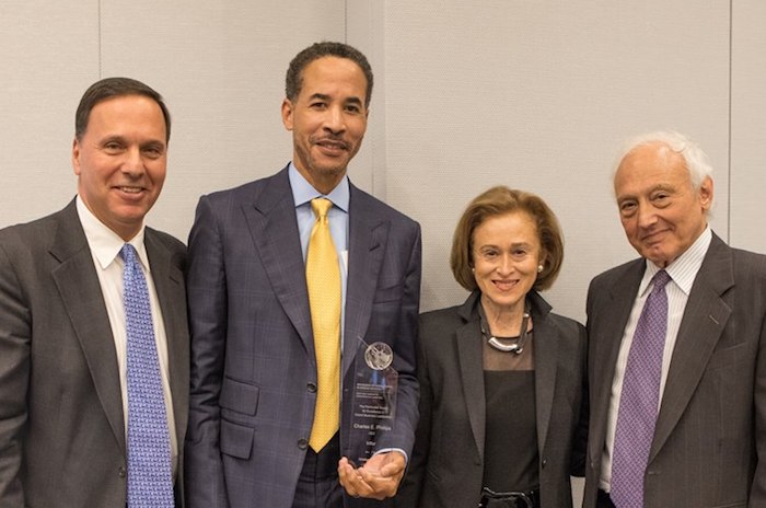 president ronald liebowitz with perlmutter panel