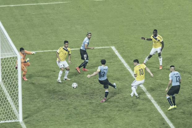 Colombia plays Uruguay at the FIFA World Cup