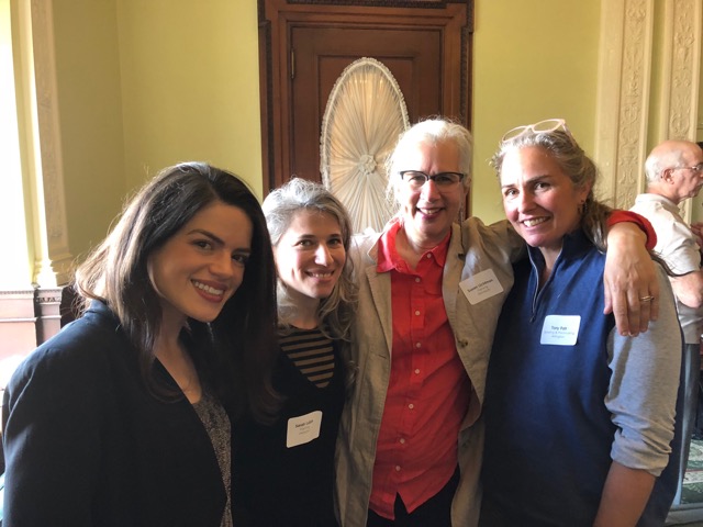 Caitlin Rubin (assistant curator at the Rose), Sarah Lubin PB'08, Susan Lichtman, Tory Fair.