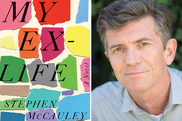 An image of the cover of Stephen McCauley's book "My Ex-Life" paired with a headshot of McCauley