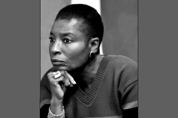 Black and white portrait of Hortense Spillers PhD'74, Professor of English at Vanderbilt University