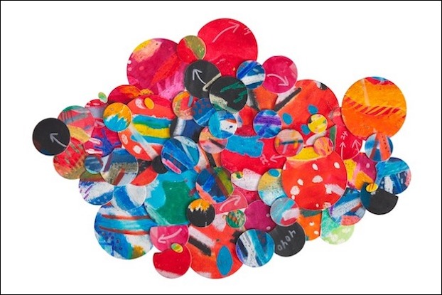 Installation view, Howardena Pindell: What Remains to be Seen