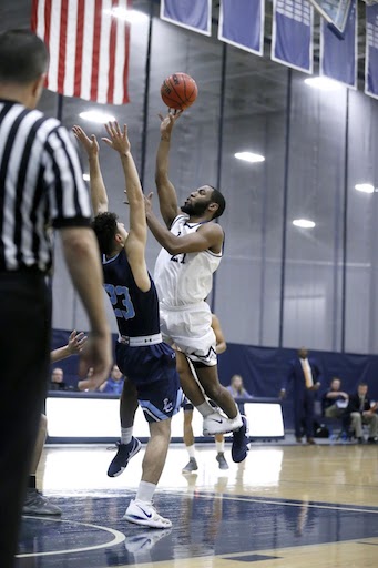 Latye Workman shoots a floater.