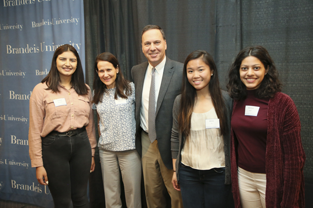 2019 Stroum Family Waltham Scholars with Ron and Jessica Liebowitz