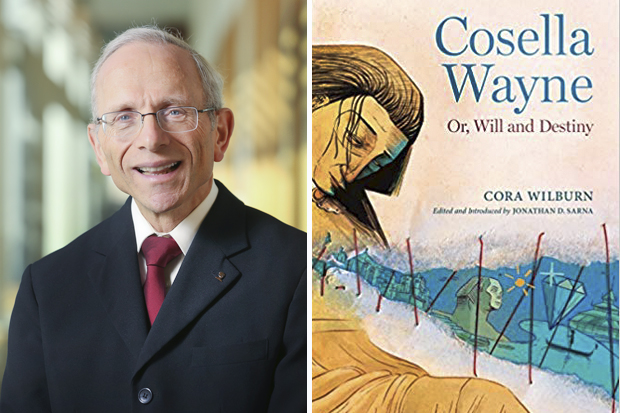 Jonathan Sarna and book cover for Cosella Wayne