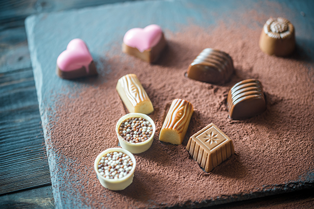 an assortment of chocolates