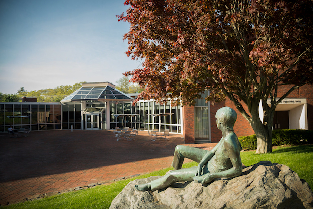 Exterior photo of Brandeis Library