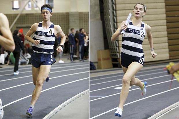 Josh Lombardo and Devin Hiltunen running