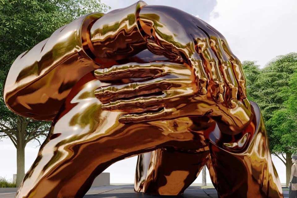 Rendering of plans for King monument in Boston