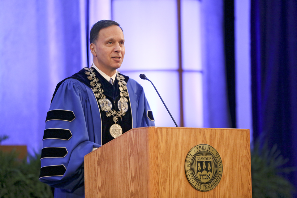 Ron Liebowitz speaking at Commencement