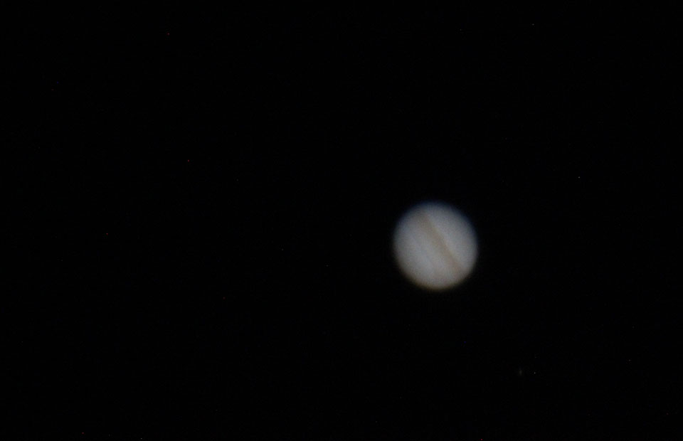 A distant image of jupiter