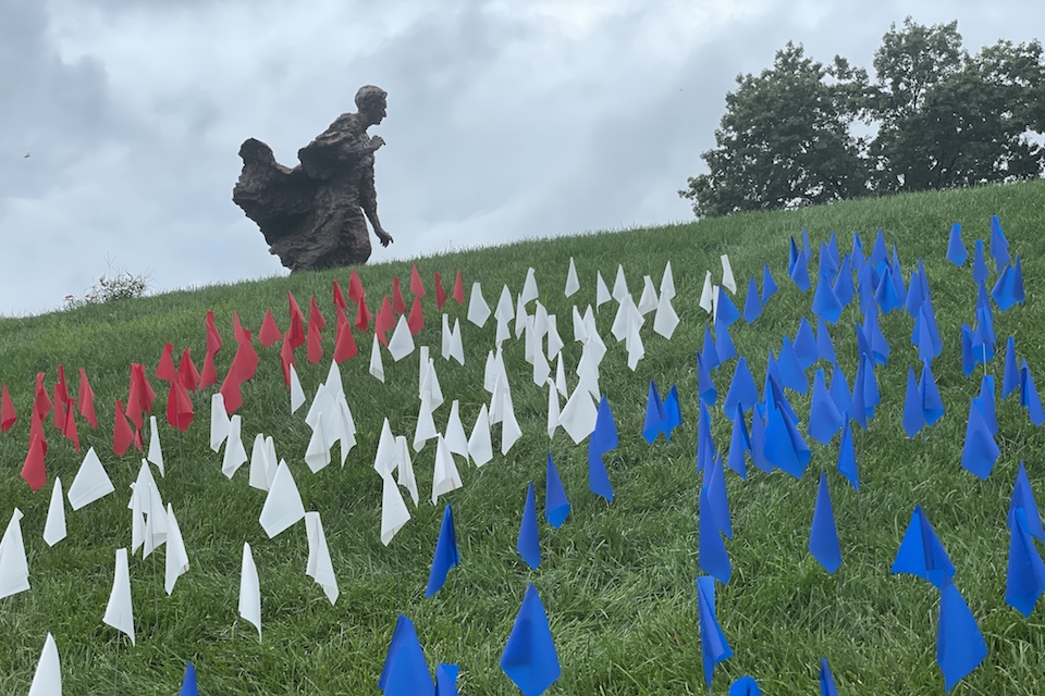 9/11 memorial by Louis Brandeis Statue