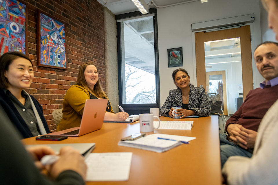 Lurie Institute researchers in a conference room