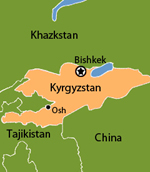 Kyrgyzstan map