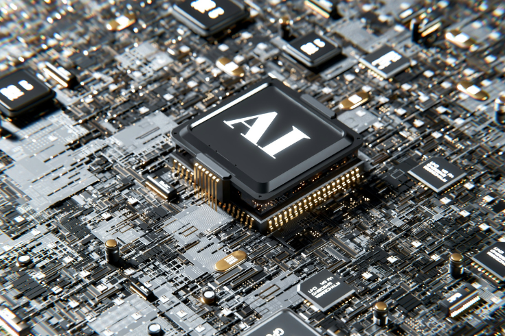 computer chip that says "AI" on it