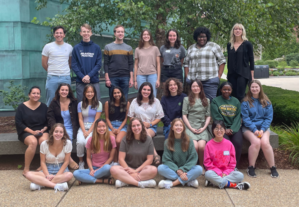 Image of PARC team members standing outside of Shapiro Campus Center
